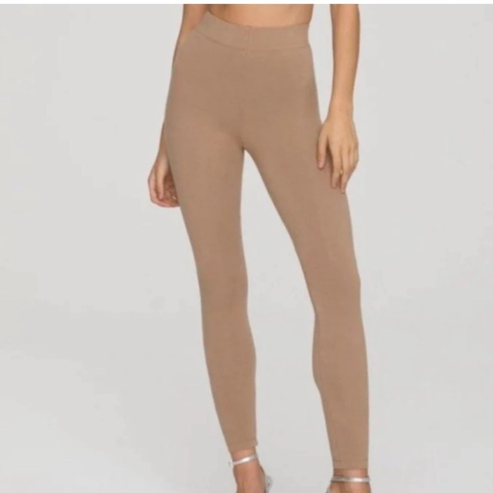 Good American Lounge Legging Putty Brown High Waisted Cotton Stretch Size‎ 0 NWT